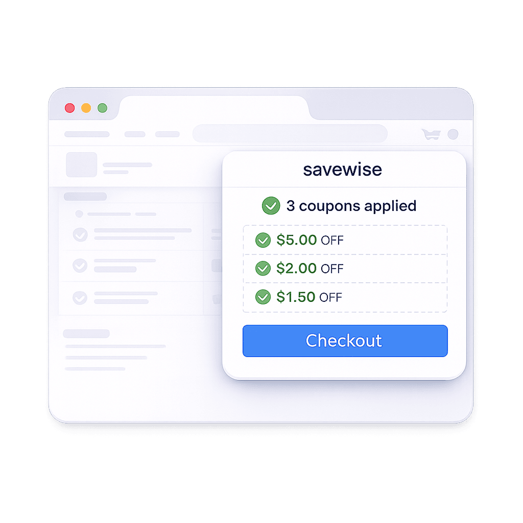 Watch coupons clip automatically