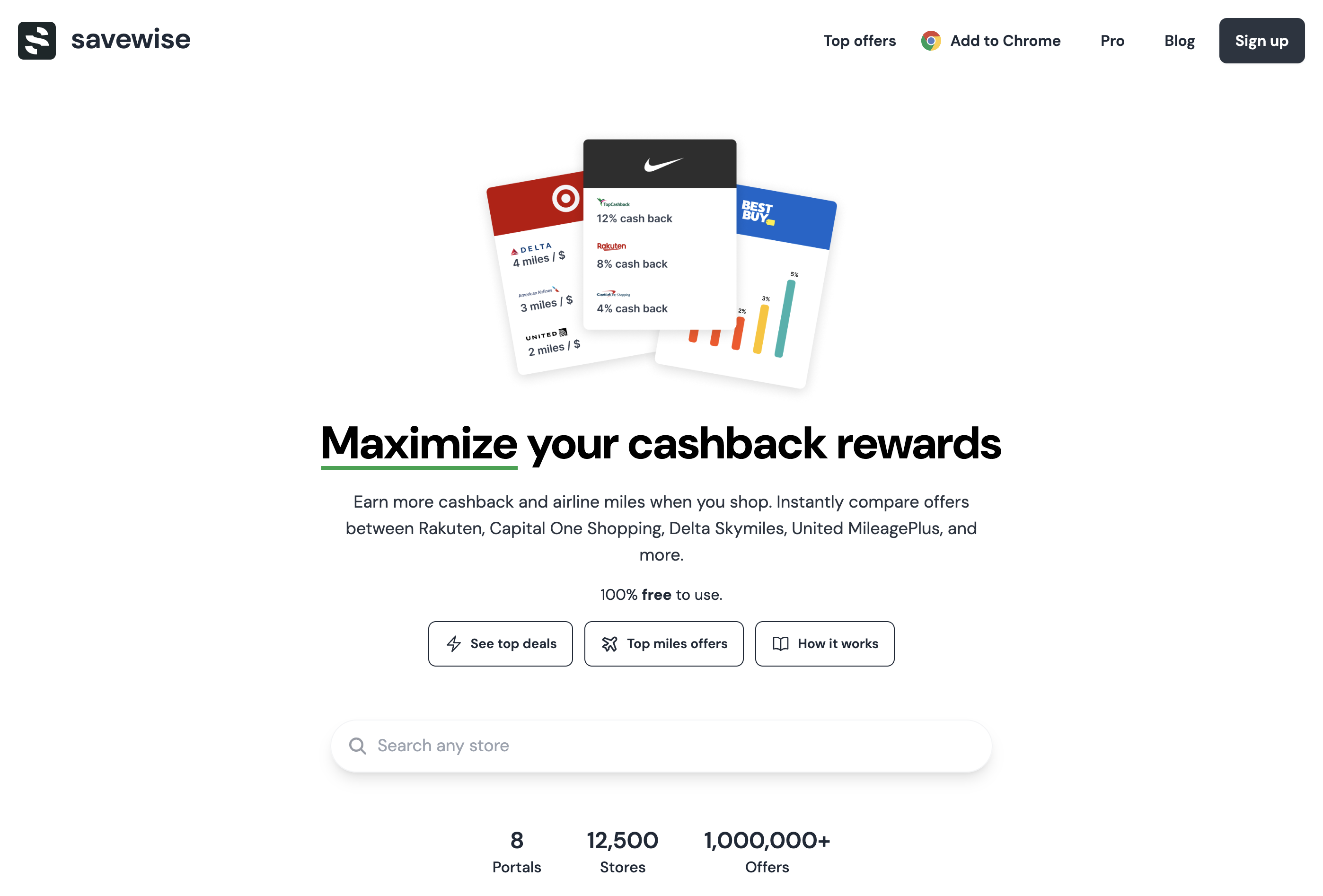 Savewise Cashback Comparison